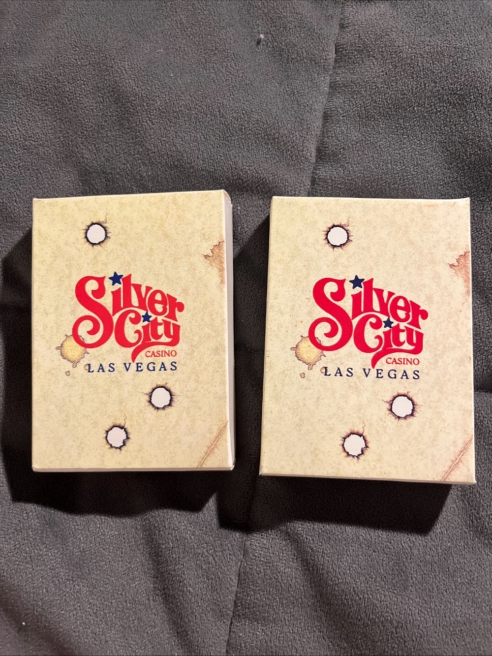 Silver City Casino Las Vegas Playing Card Decks - Beige